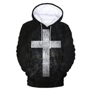 Men's Cross Printed sweatshirt Hoodie