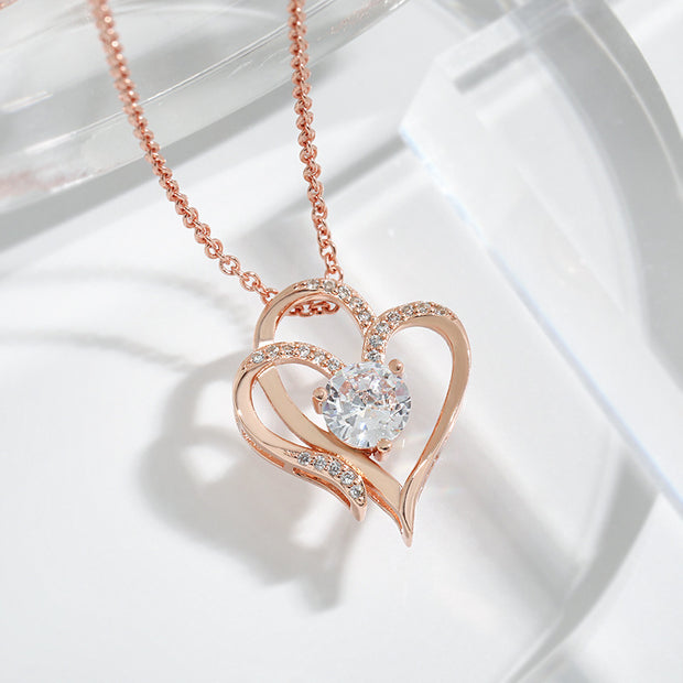 Zircon Love Necklace Personalized Gift