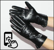 Sheepskin Fur Gloves Warm Winter Touch Screen
