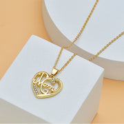 Mom Heart Diamond Necklace Perfect Mother's Day Gift