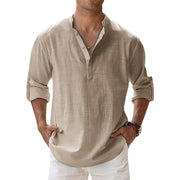 Lightweight Cotton Linen Shirts Long Sleeve