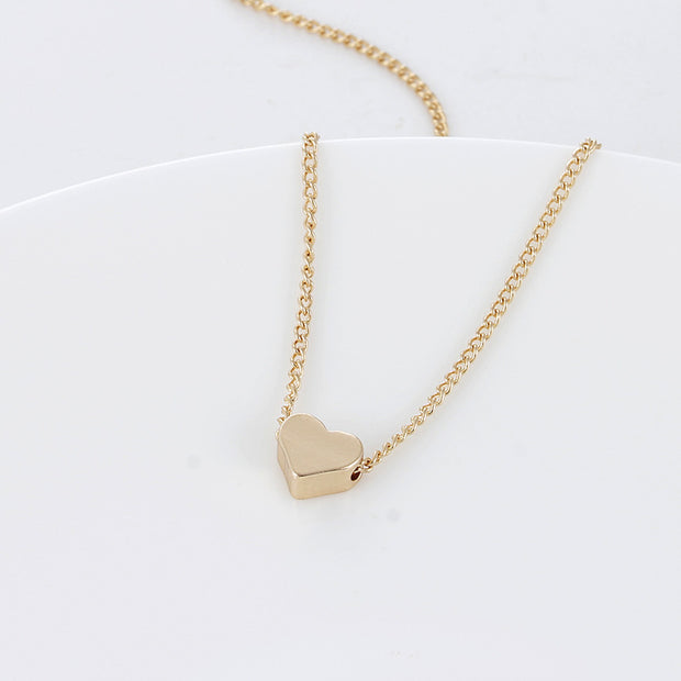 Gold love pendant Elegant Valentine's Day gift