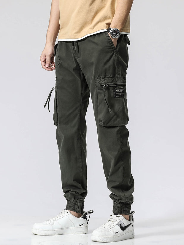 Men Streetwear Multi-Pockets Joggers Pants