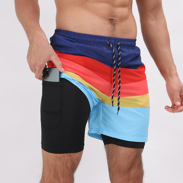Gradient Printed Shorts