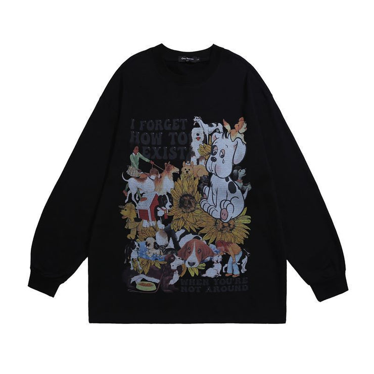 Puppy Print Sweatshirt