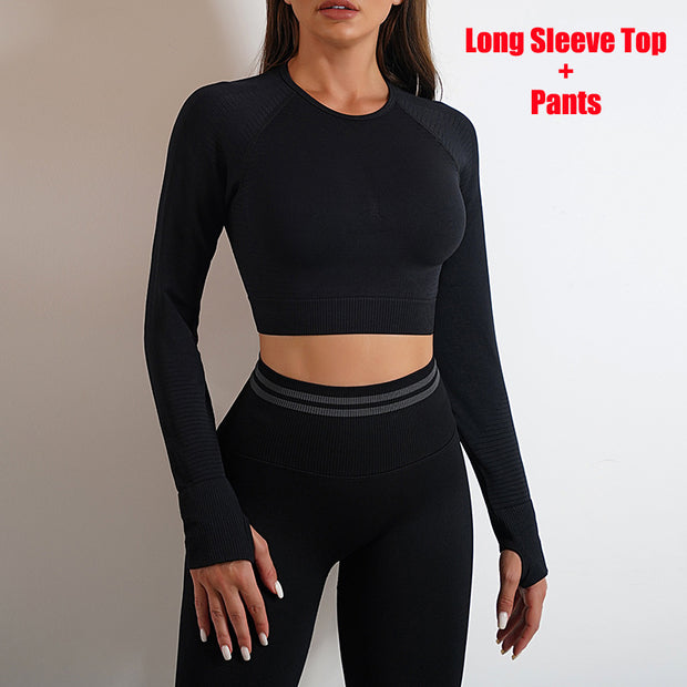 Seamless Yoga Pants & Tops Slim Fit Butt Lifting