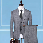 Men's Check Style , Three-Piece Suits,