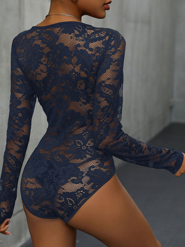 Lace Long Sleeve Bodysuit