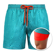 Men's Printed Double Layer Shorts