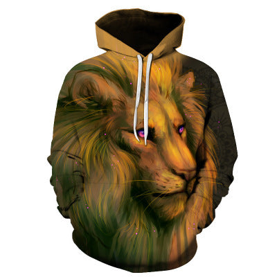 Men’s Wolf Printed Hoodies