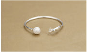 S925 Sterling Silver Cat Pearl Bracelet