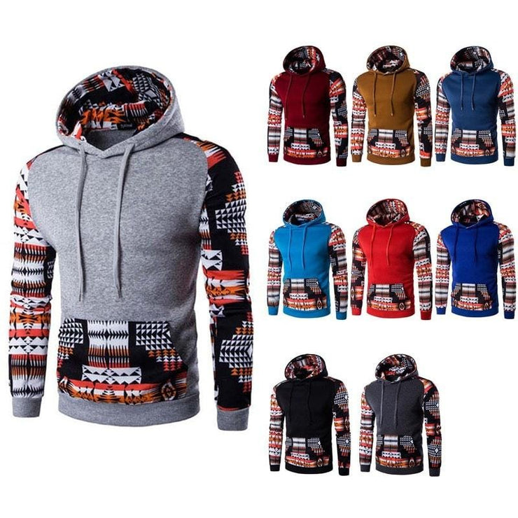 Men's Aztec Pattern Sweatshirt Hoodie