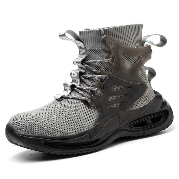 Flying Woven Breathable Protective Safety Shoes