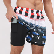 Gradient Printed Shorts