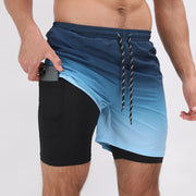 Gradient Printed Shorts