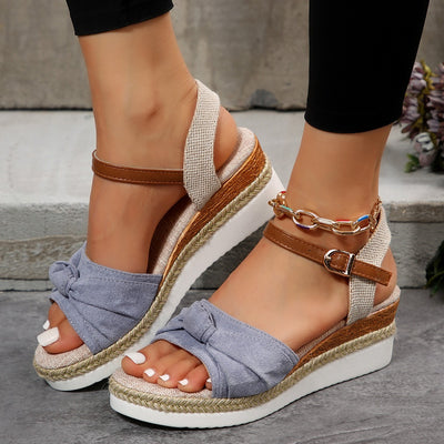 Thick soled Bow Sandals Summer Fashion