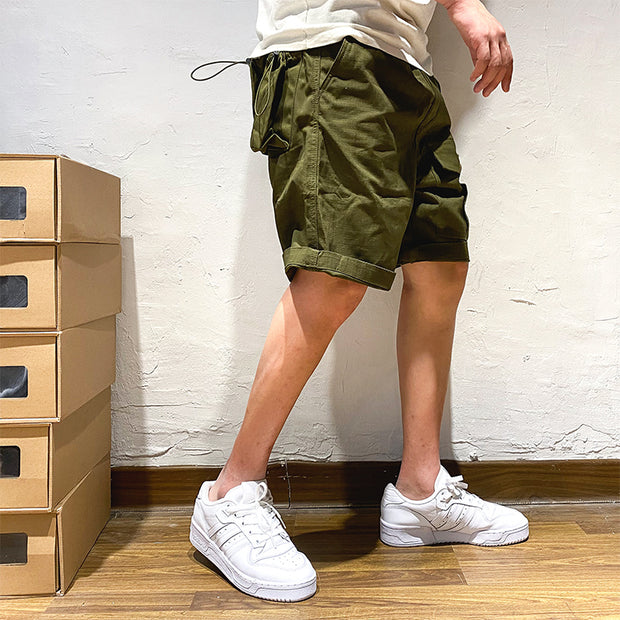 Men's Summer Thin Loose Casual Cotton Cargo Shorts