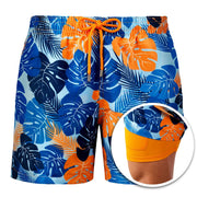 Men's Printed Double Layer Shorts