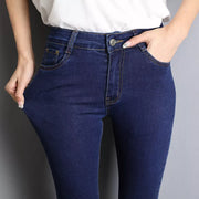 Mom Jeans: High Elastic Stretch Denim Pant
