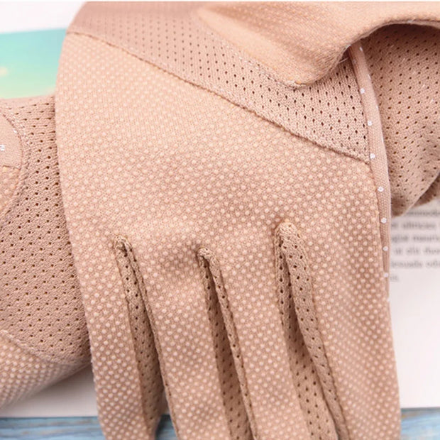 2024 Sun Protection Cotton Dot Gloves Stylish & Non Slip