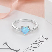 Classic Eternal Heart Rings Silver Color