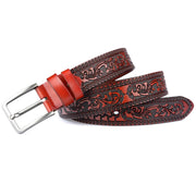 High-Quality Genuine Leather Belt Classic Vintage Style