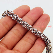 Men's Trendy Stainless Steel Byzantine Chain Necklace