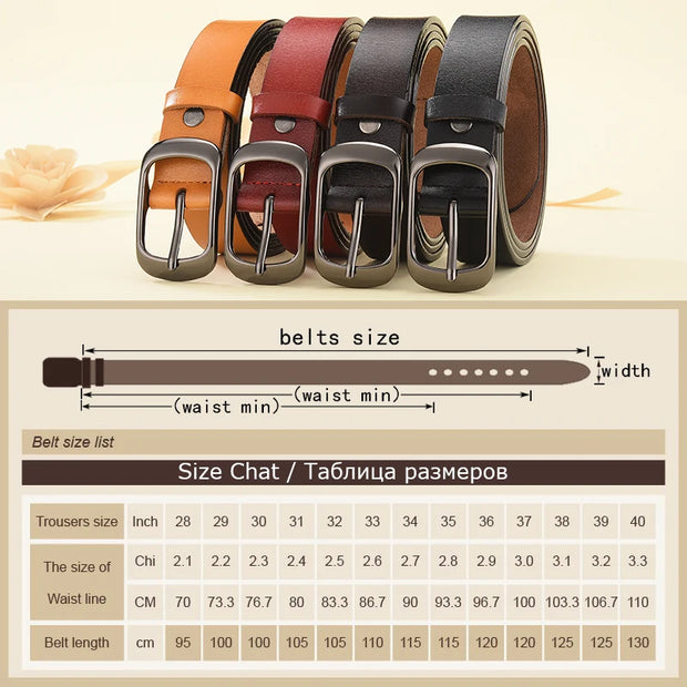 Genuine Leather Belt Designer Quality for Women