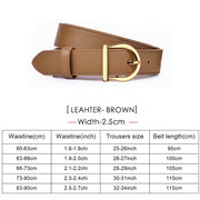Women Genuine Leather Thin Belts