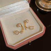 Tulip Stud Earrings Sterling Silver
