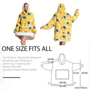 Sherpa Fleece Hoodie Blanket: Warm & Oversized