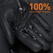 Genuine Leather Sheepskin Gloves Warm Touchscreen Versatile