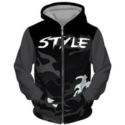 Men's Black Zip-Up Hoodie - Comfortable, Fashionable, Casual Wear, Everyday Use, Stylish Men's Hoodie, Cozy Men's Jacket