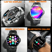 "New Men's Smartwatch: Bluetooth Talk, 1.85" Full Screen"