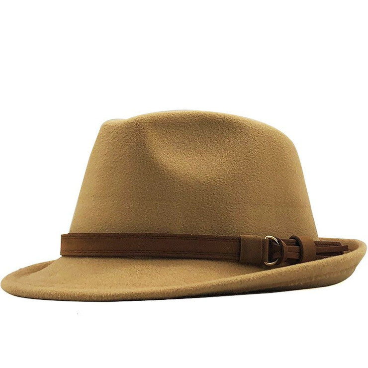 Cashmere Woolen Short Brim Fedora Women Hat