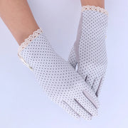Summer Sunscreen Gloves Cute Dot Lace Design