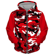 Men's Camouflage Zip-Up Hoodie - Comfortable, Fashionable, Casual Wear, Everyday Use, Stylish Men's Hoodie, Cozy Men's Jacket