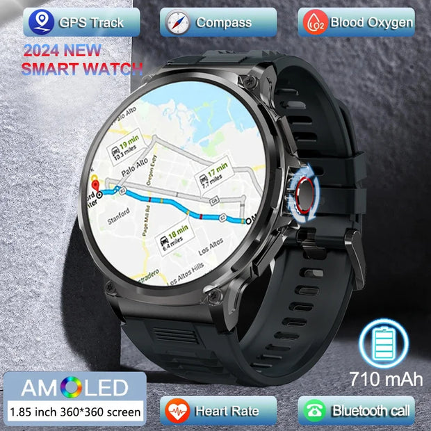 2024 GPS Smartwatch: 1.85 710mAh Battery