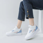 Women’s White Colorblock High-top Sneakers Lightweight & Stylish