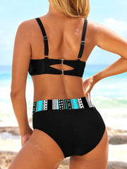 2024 halter bikini set high waist vintage push up style.