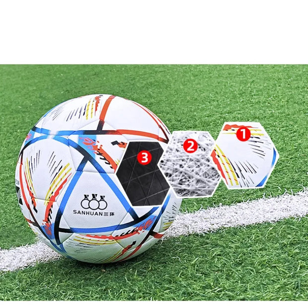 Standard Size 4/5 Football: PU Material, Wear-resistance, Anti-slip