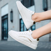 Women's Campus White Sneakers Trendy Board Shoes