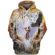Psychedelic Print Hoodie