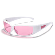 Y2K Oval Sunglasses Retro Pink Hip Hop