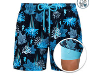 Men's Printed Double Layer Shorts