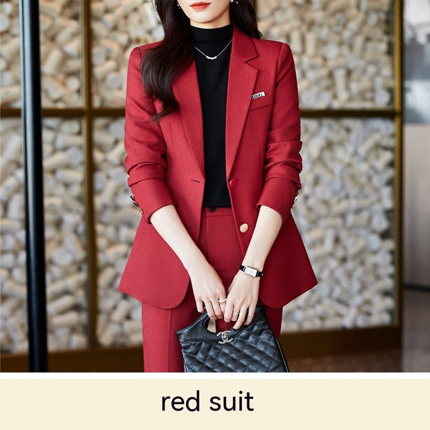 Women's Fashion Slim Fit Slimming Two Button suits sets