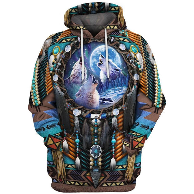 Psychedelic Print Hoodie