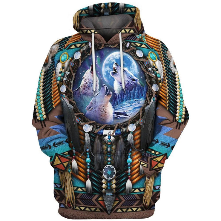 Psychedelic Print Hoodie