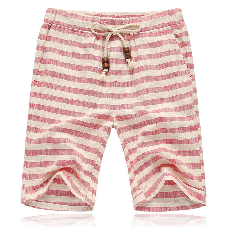 Men's Stripe Cotton Shorts