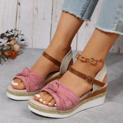 Thick soled Bow Sandals Summer Fashion